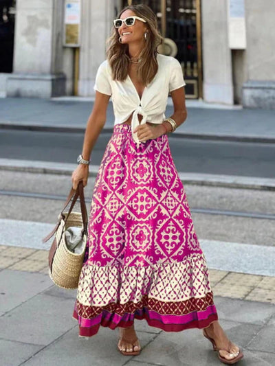 Jesallie – Rock mit Boho-Ethno-Print