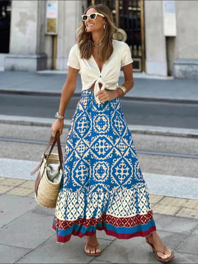Jesallie – Rock mit Boho-Ethno-Print
