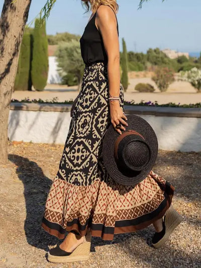 Jesallie – Rock mit Boho-Ethno-Print