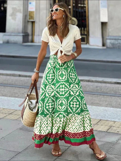 Jesallie – Rock mit Boho-Ethno-Print
