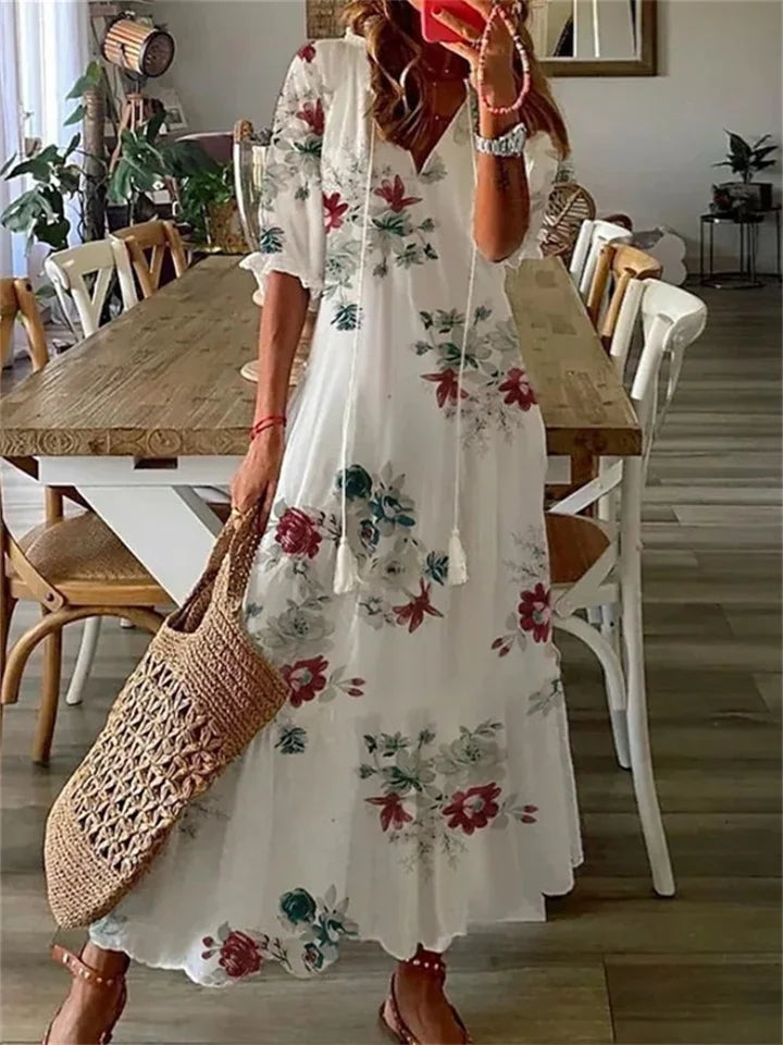 Clotilde | Leichtes Sommer Damen Maxikleid