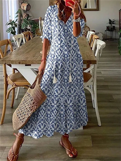 Clotilde | Leichtes Sommer Damen Maxikleid