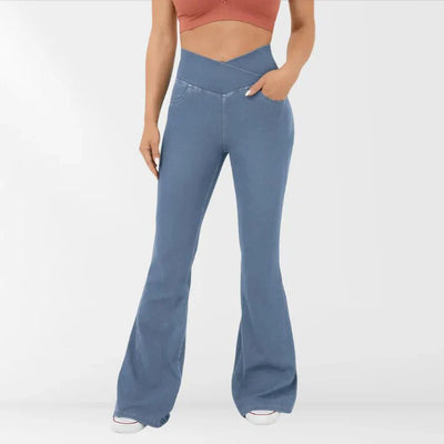 Felyra – Stylische Jeggings mit hohem Bund und ausgestelltem Bein