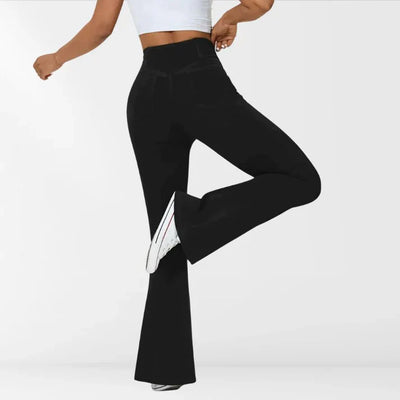 Felyra – Stylische Jeggings mit hohem Bund und ausgestelltem Bein