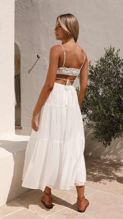 Boho Midi-Kleid mit Spaghetti-Trägern – Viel Farben