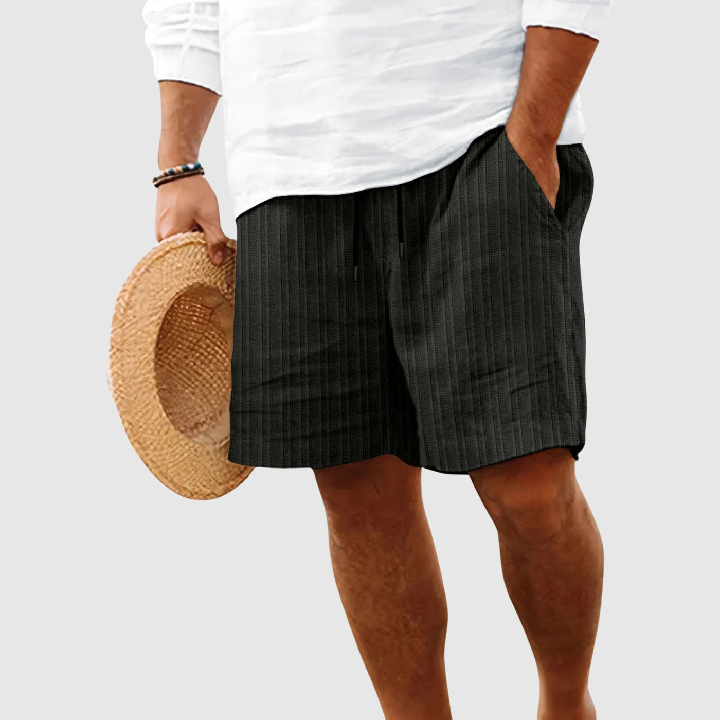 Gestreifte Herren Shorts