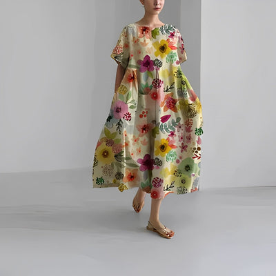 Amelia | Bohemian Blumen Damenkleid