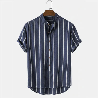 Klassisches Herren Sommer-Set mit Streifen | Hemd & Shorts