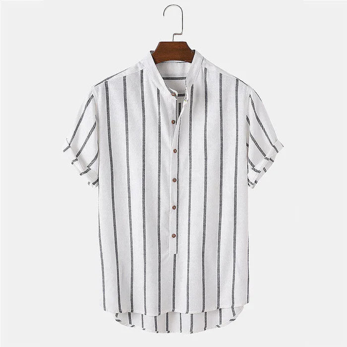 Klassisches Herren Sommer-Set mit Streifen | Hemd & Shorts