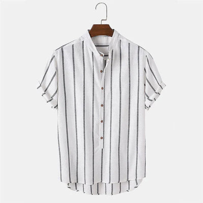 Klassisches Herren Sommer-Set mit Streifen | Hemd & Shorts