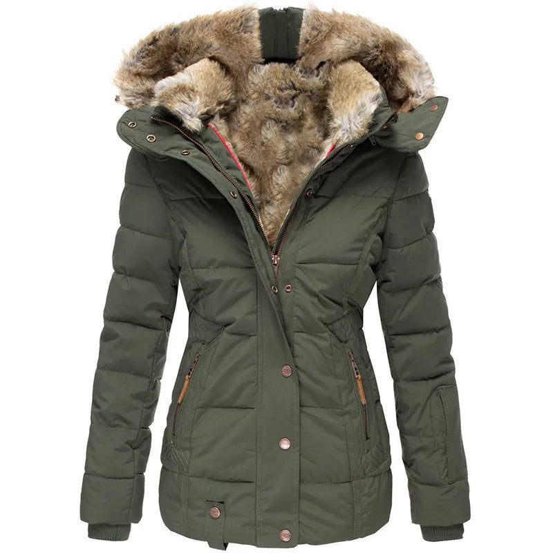 NELÉN WARMER PELZGEFÜTTERTER WINTERMANTEL