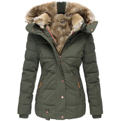 NELÉN WARMER PELZGEFÜTTERTER WINTERMANTEL