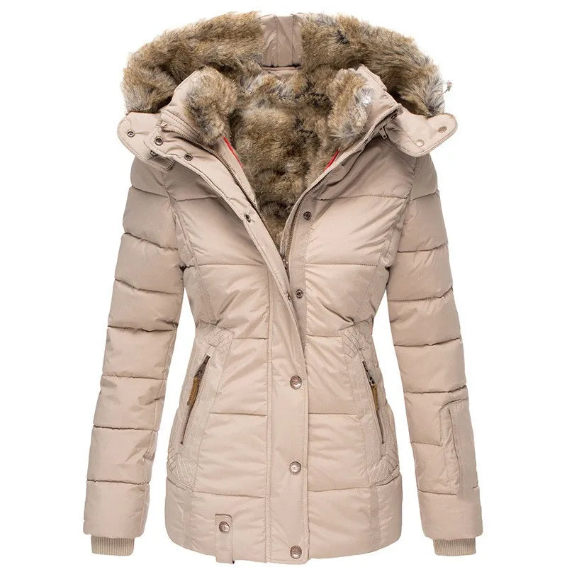 NELÉN WARMER PELZGEFÜTTERTER WINTERMANTEL