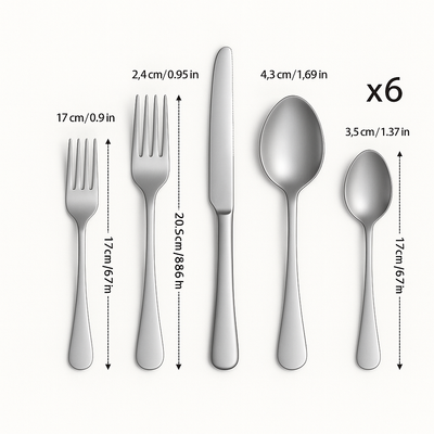 Lurevia | 30-teiliges Besteckset aus Edelstahl