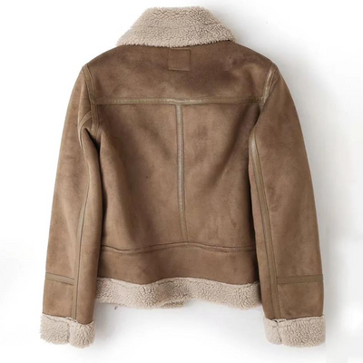 Monika | Luxuriös weiche Sherpa gefütterte Damenjacke