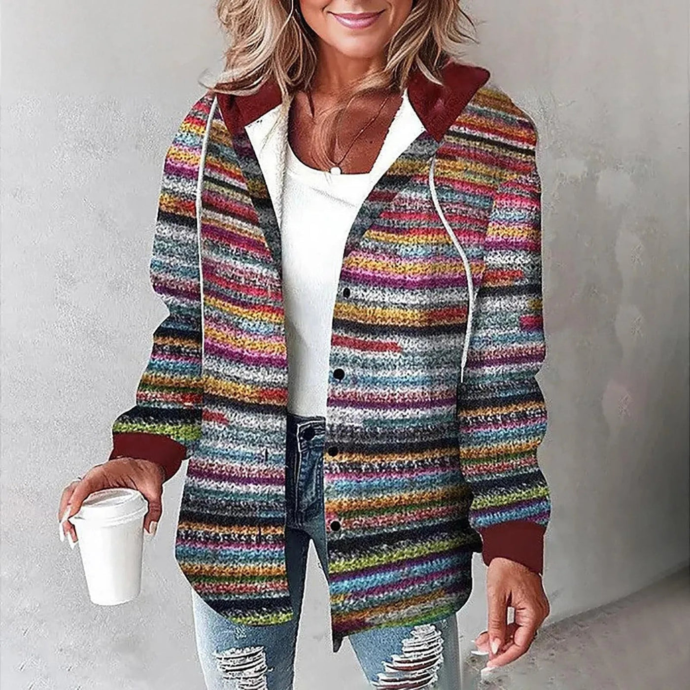 MARIENA KARIERTE LANGÄRMEL