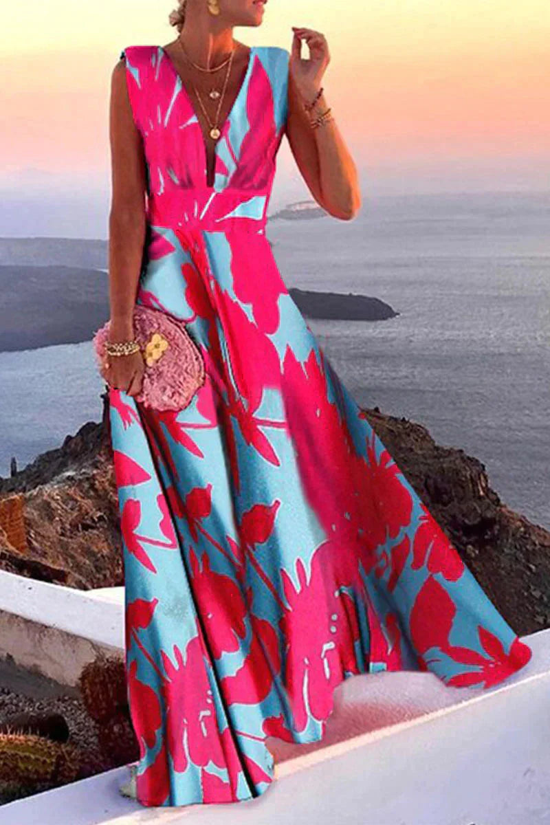 Bibiana | Elegantes Fließendes Damen Sommerkleid