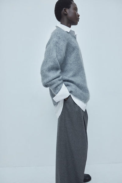 MINA MOHAIR RUND HALS