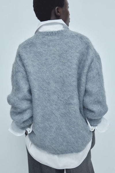 MINA MOHAIR RUND HALS