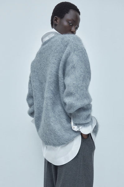 MINA MOHAIR RUND HALS