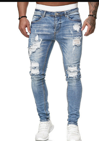 Quintus | Trendige Ripped Slim-Fit Herrenjeans