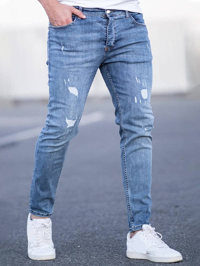Quintus | Trendige Ripped Slim-Fit Herrenjeans