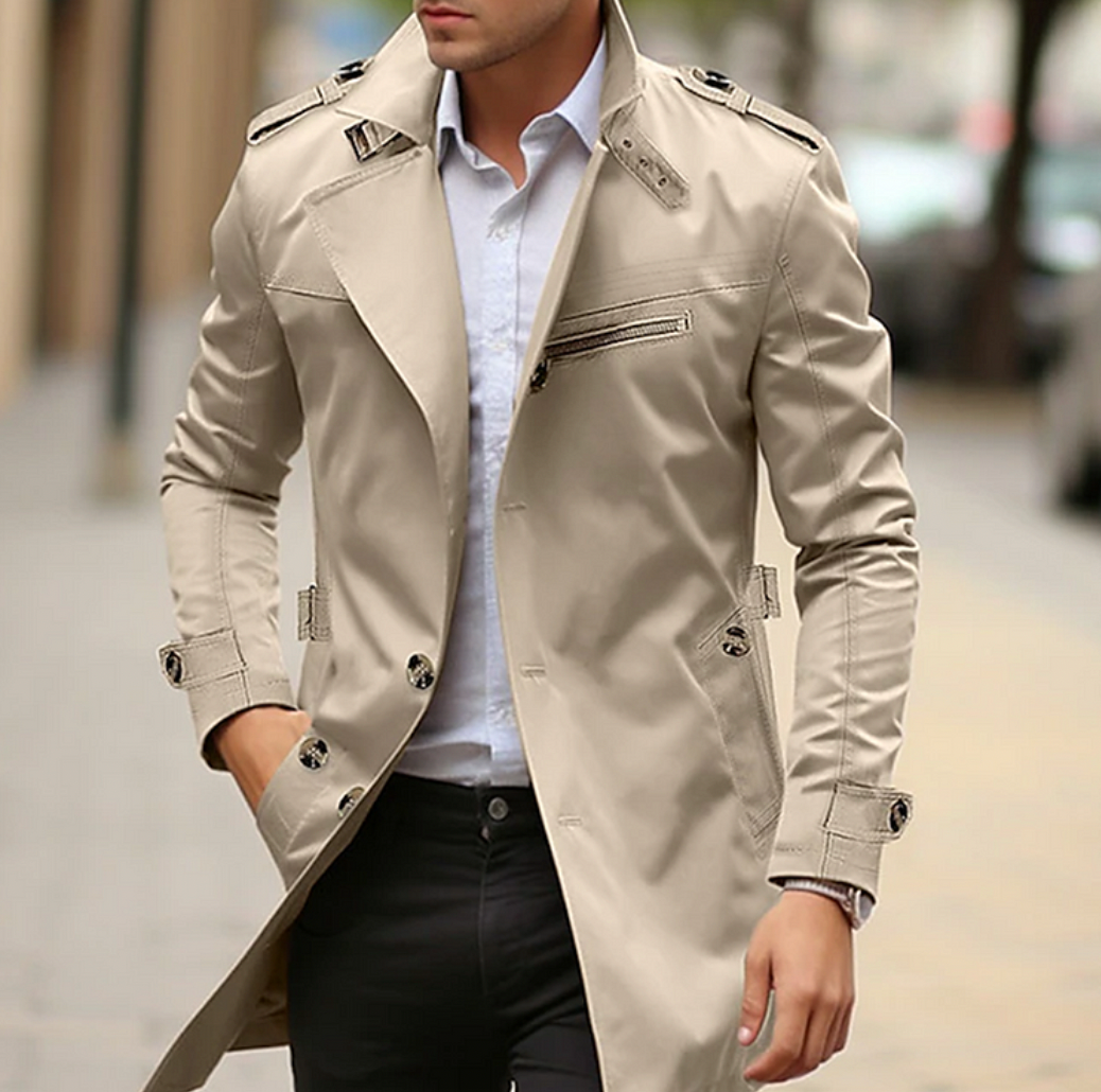 Ivo | Elegantes Zeitloses Design Herren Sommermantel
