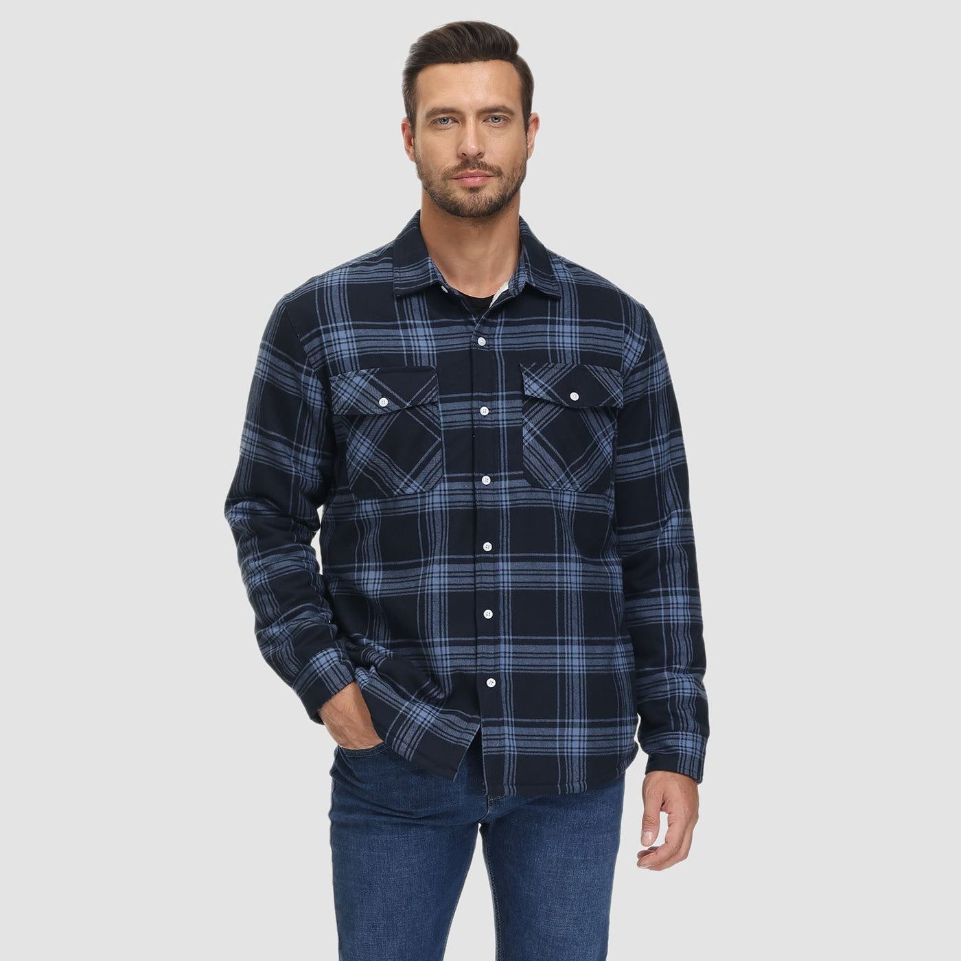 ARVI GEFÜTTERTES KAROHEMD JACKE