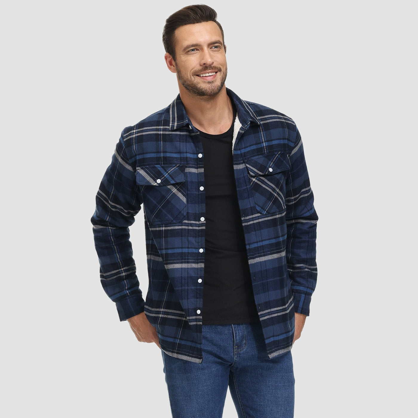 ARVI GEFÜTTERTES KAROHEMD JACKE