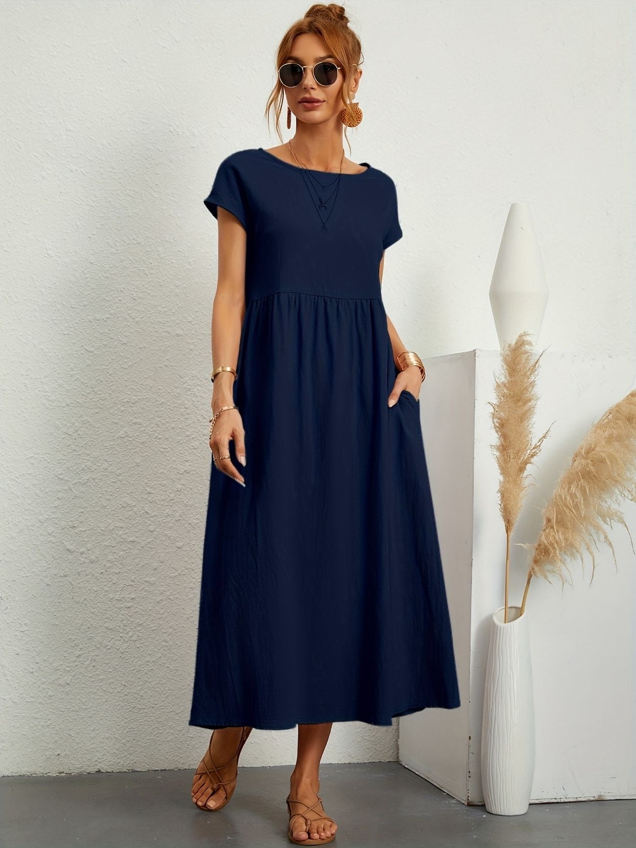 Harper – Lockeres Maxikleid aus Leinen