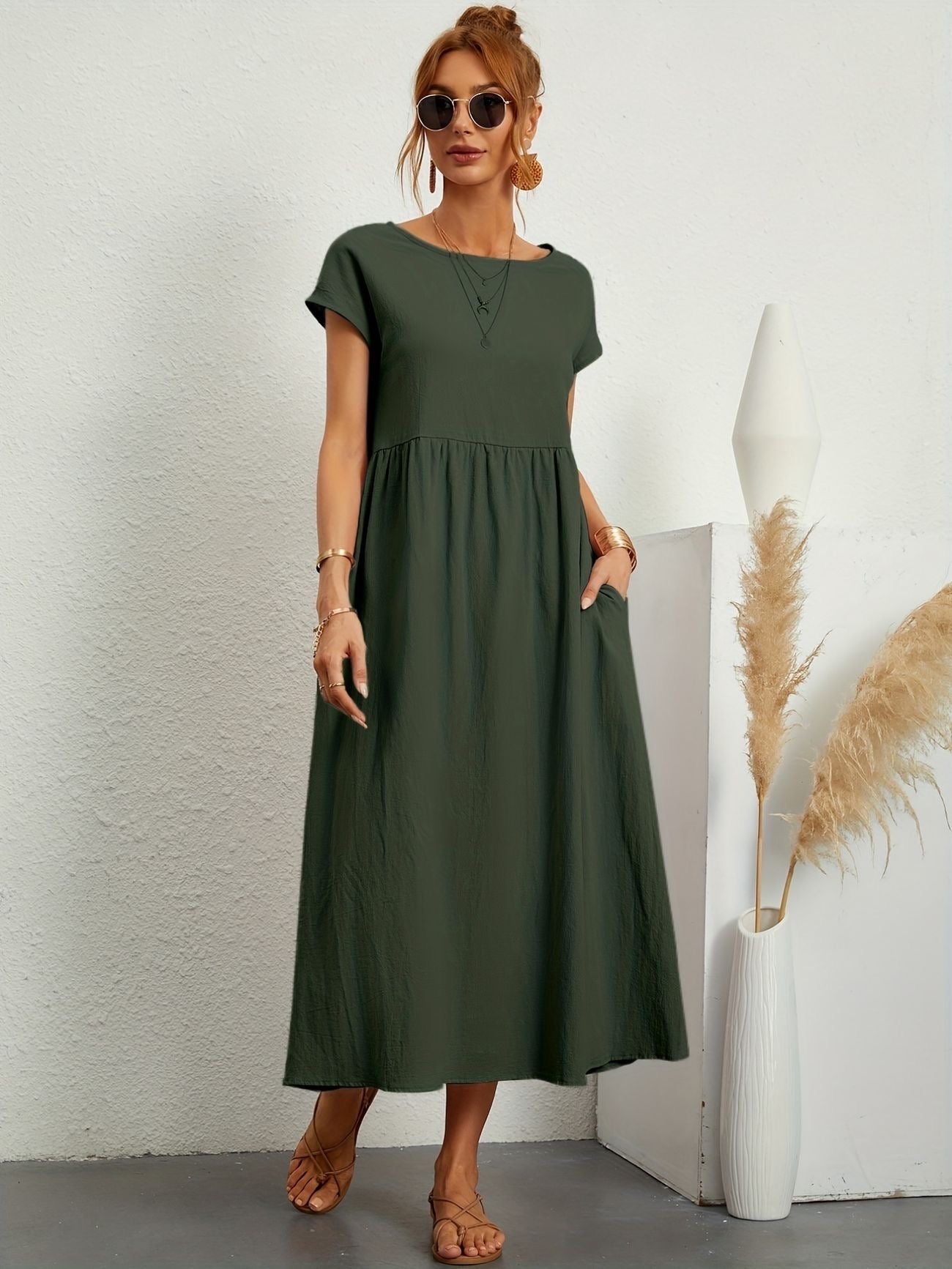 Harper – Lockeres Maxikleid aus Leinen