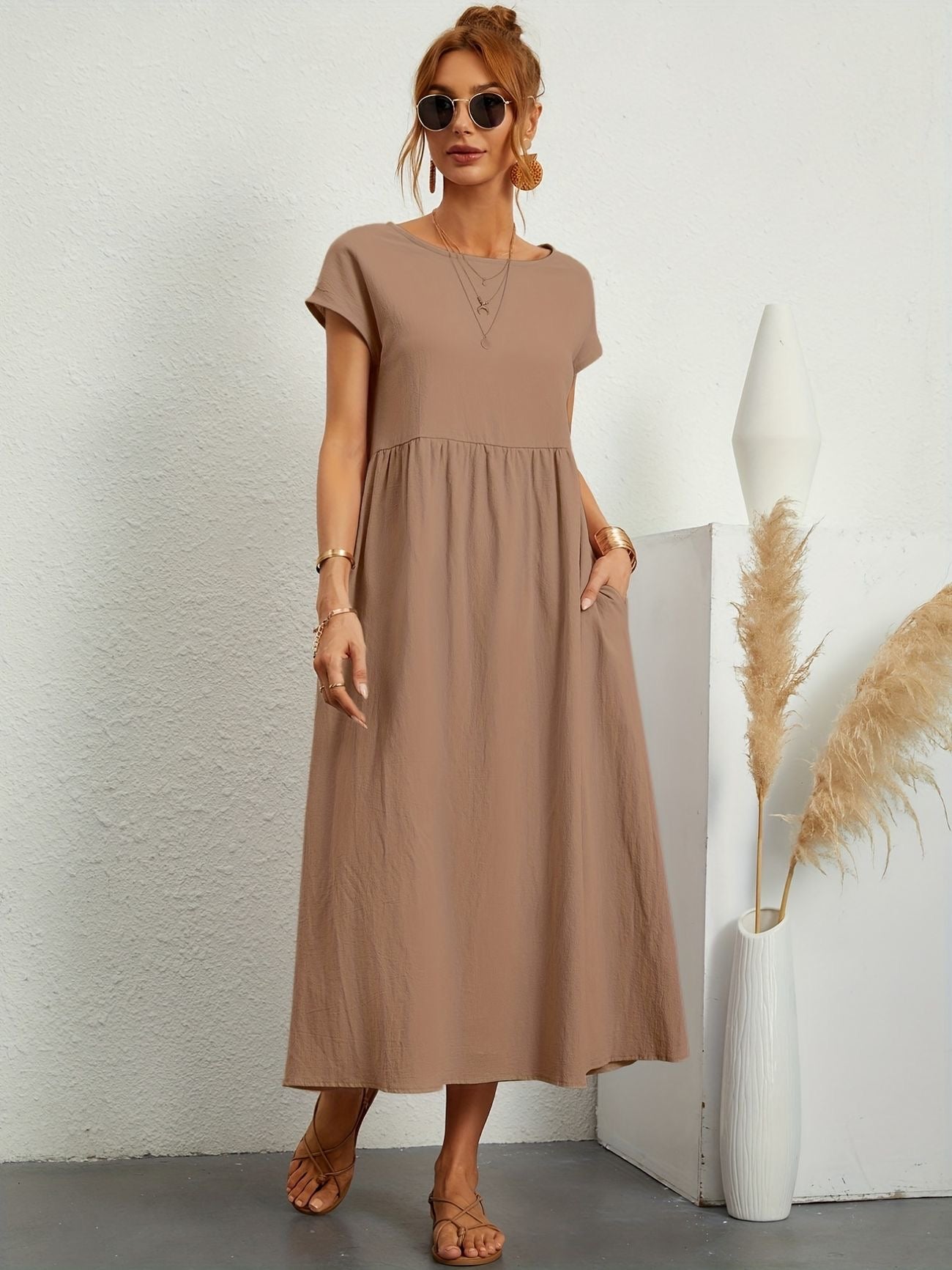 Harper – Lockeres Maxikleid aus Leinen