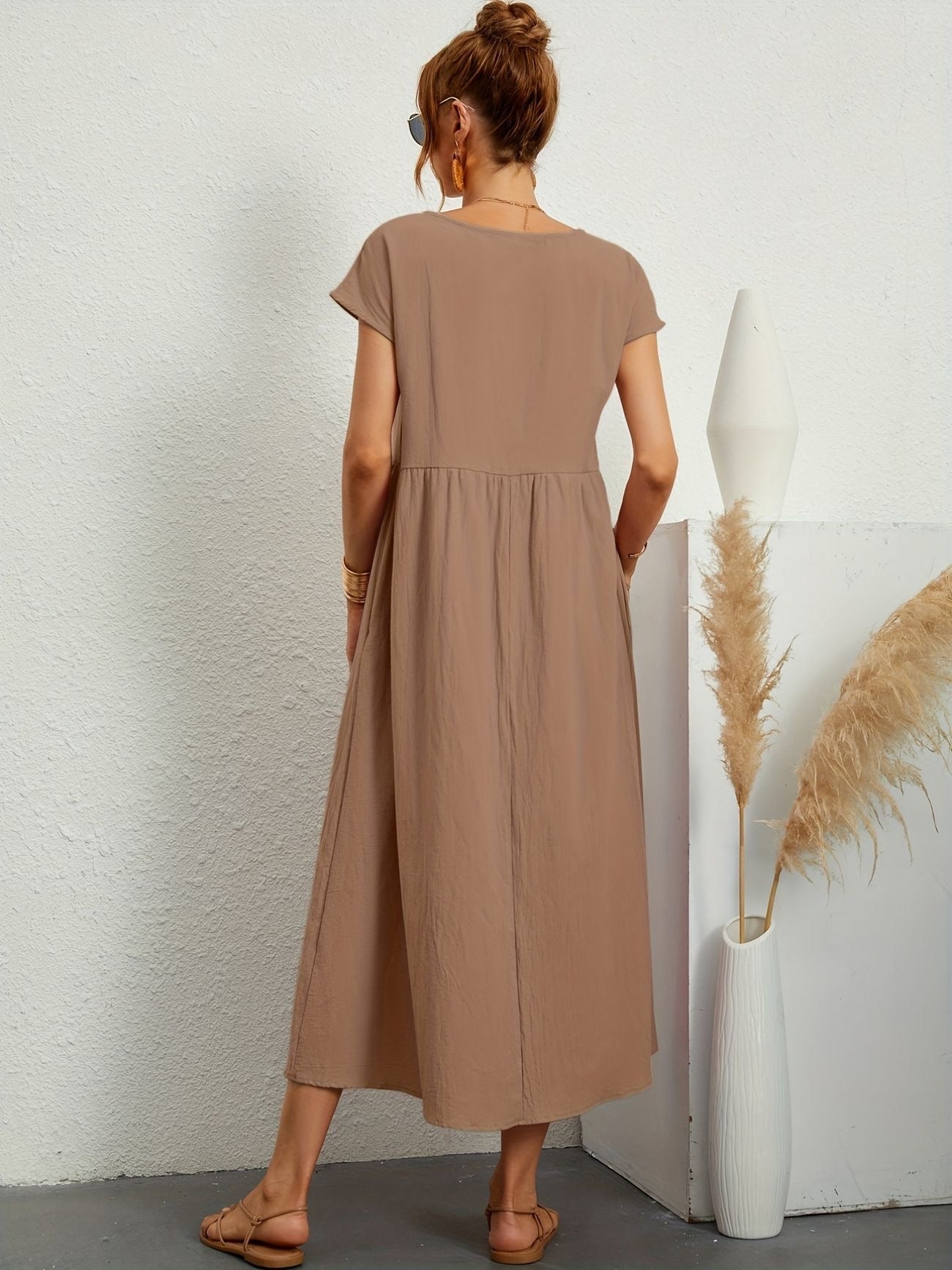 Harper – Lockeres Maxikleid aus Leinen