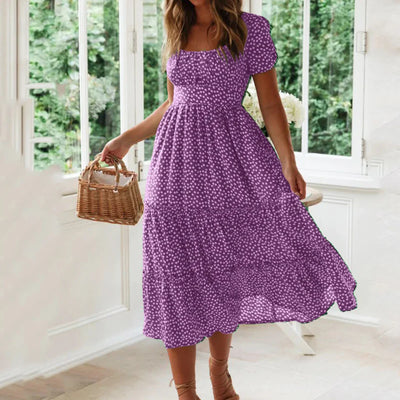 Mathilde – Charmantes Blumenkleid mit Stufen