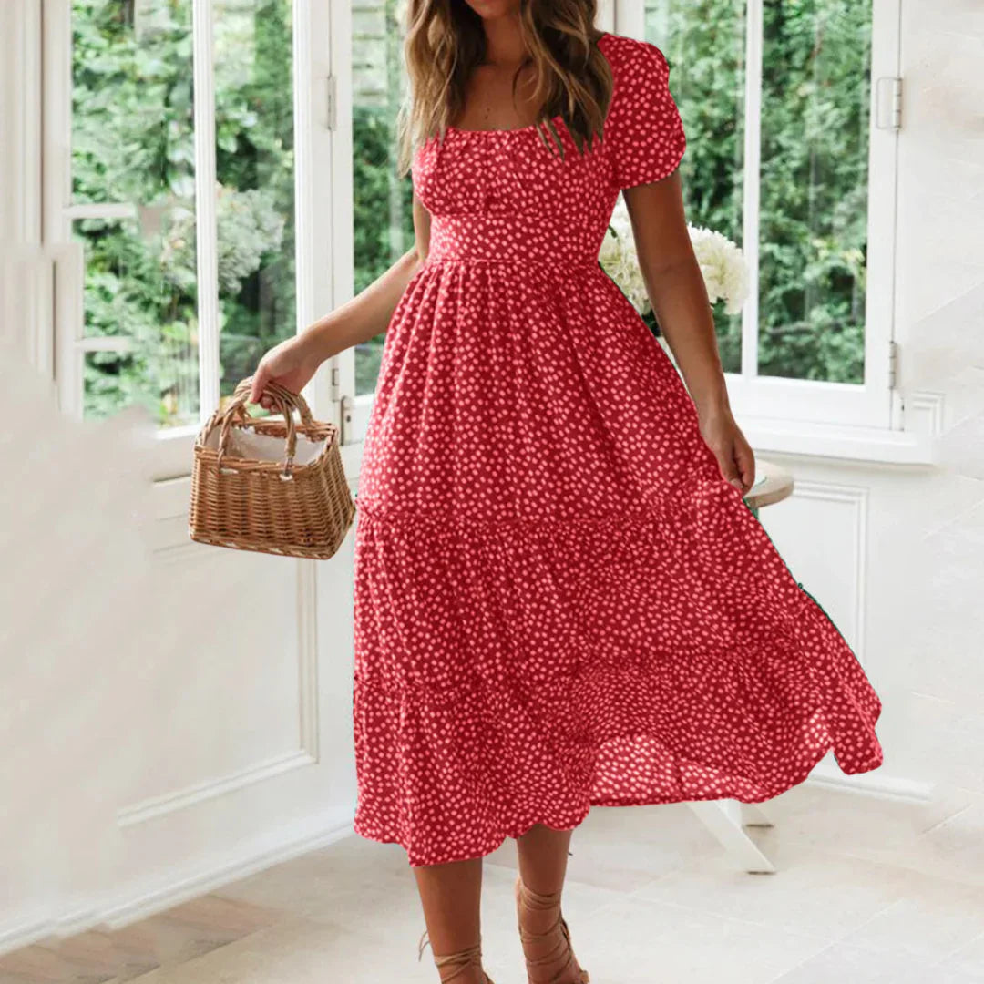 Mathilde – Charmantes Blumenkleid mit Stufen