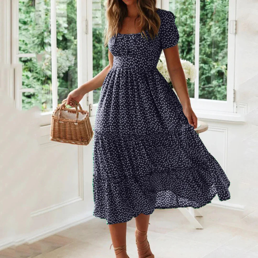Mathilde – Charmantes Blumenkleid mit Stufen
