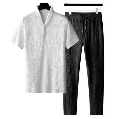 Herren Sommer Set aus Baumwolle – Polo & Hose im Old-Money Stil