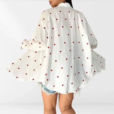 Dravina – Schickes Oversize-Hemd mit Button-Down-Kragen