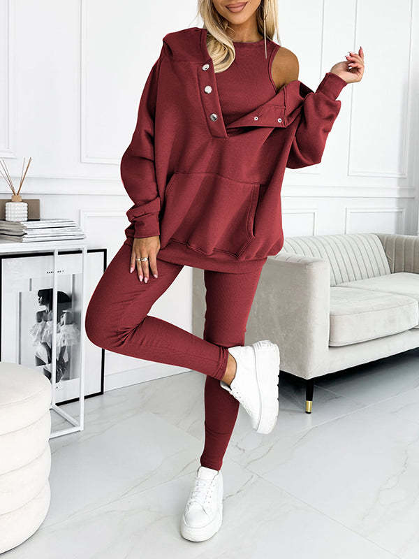 ULTIMATIVES SPORTLICH CASUAL DREITEILIGES SET