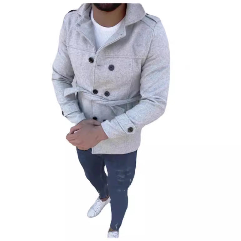 Herren modische und funktionale Trenchcoat-Jacke Aliams