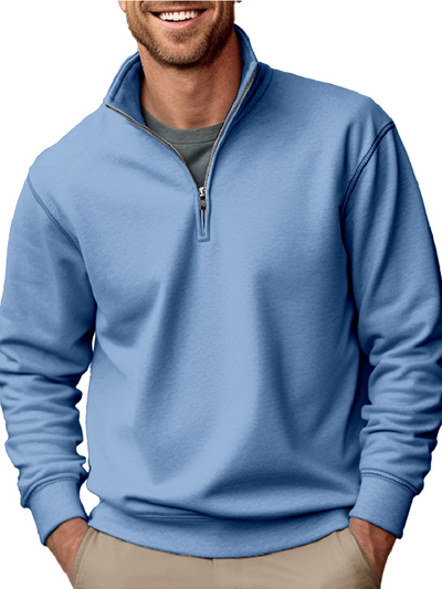 ROLAND™ | Reißverschluss-Pullover aus Baumwolle