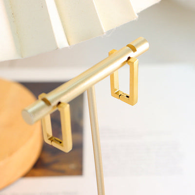 Geometrische Terra-Ohrringe Gold