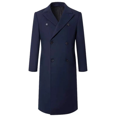 Herren eleganter Doppeltknopf-Trenchcoat Aliams