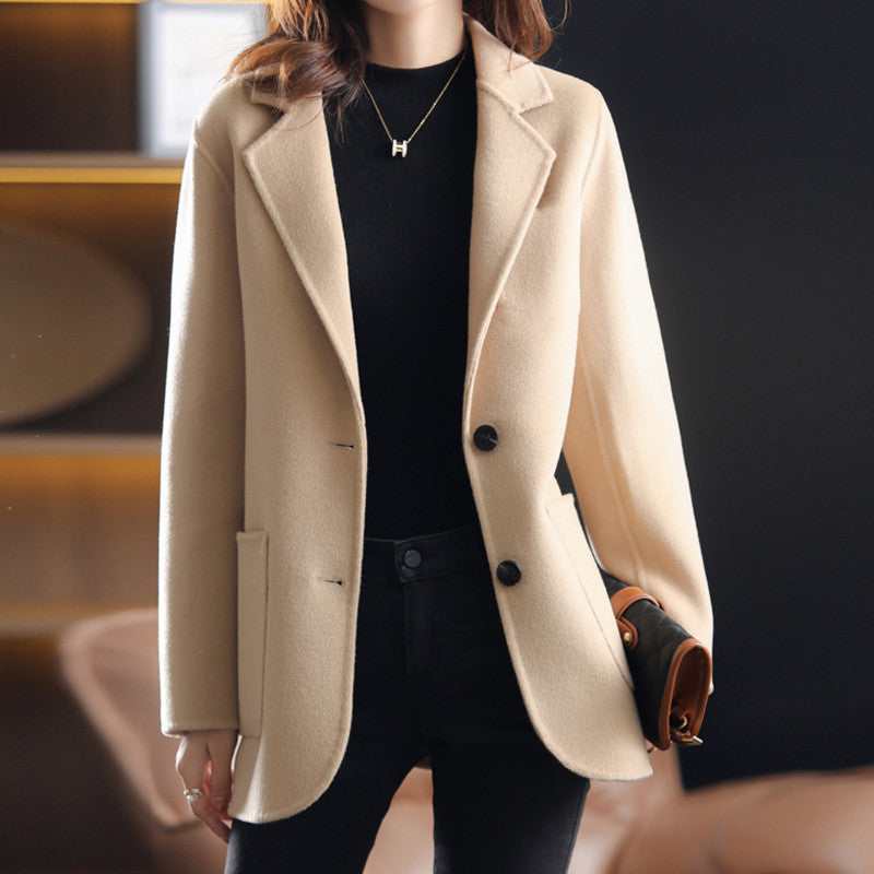 Doris – herbst- und winter-damenblazer aus verdicktem tweed