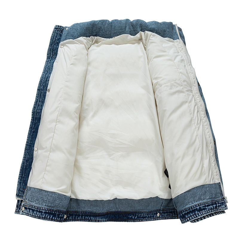 NORDIC SHIELD DENIM DOWN JACKET