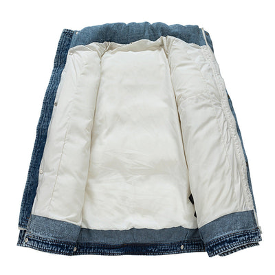 NORDIC SHIELD DENIM DOWN JACKET