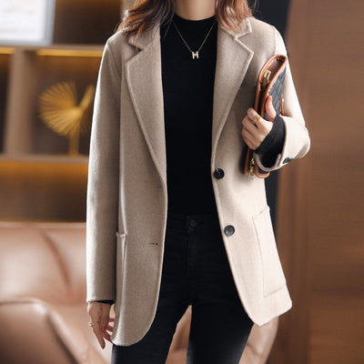 Doris – herbst- und winter-damenblazer aus verdicktem tweed