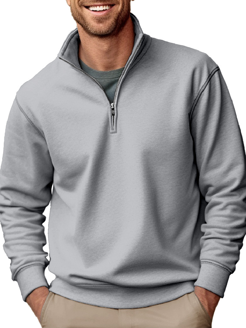 ROLAND™ | Reißverschluss-Pullover aus Baumwolle