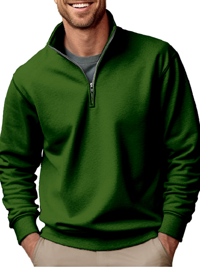 ROLAND™ | Reißverschluss-Pullover aus Baumwolle