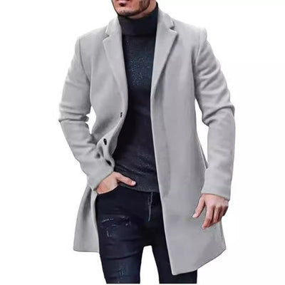 Herren eleganter Wollmantel Aliams